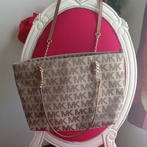 Michael Kors Brown Monogram Tote